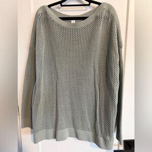 Old Navy Sage Green Long Sleeve Knit Top